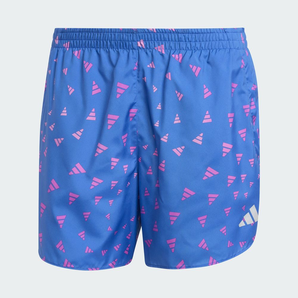 Foto 4 pulgar | Shorts Run It Wind.rdy Adidas Azul Hombre