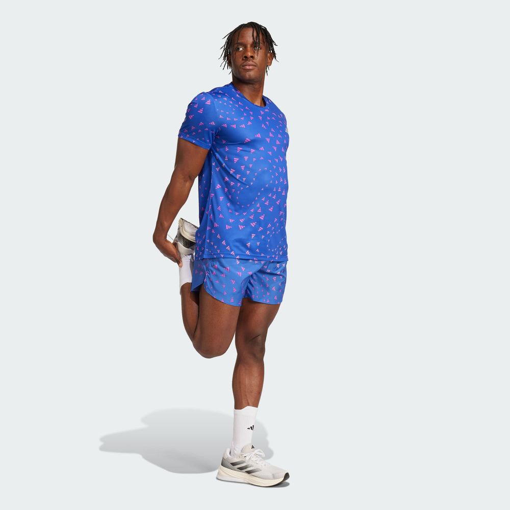 Foto 6 | Shorts Run It Wind.rdy Adidas Azul Hombre