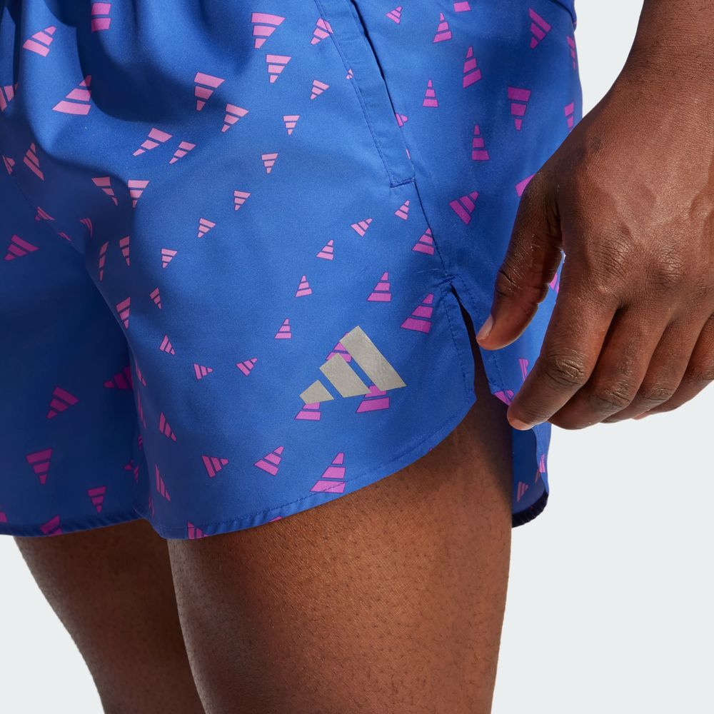 Foto 7 | Shorts Run It Wind.rdy Adidas Azul Hombre