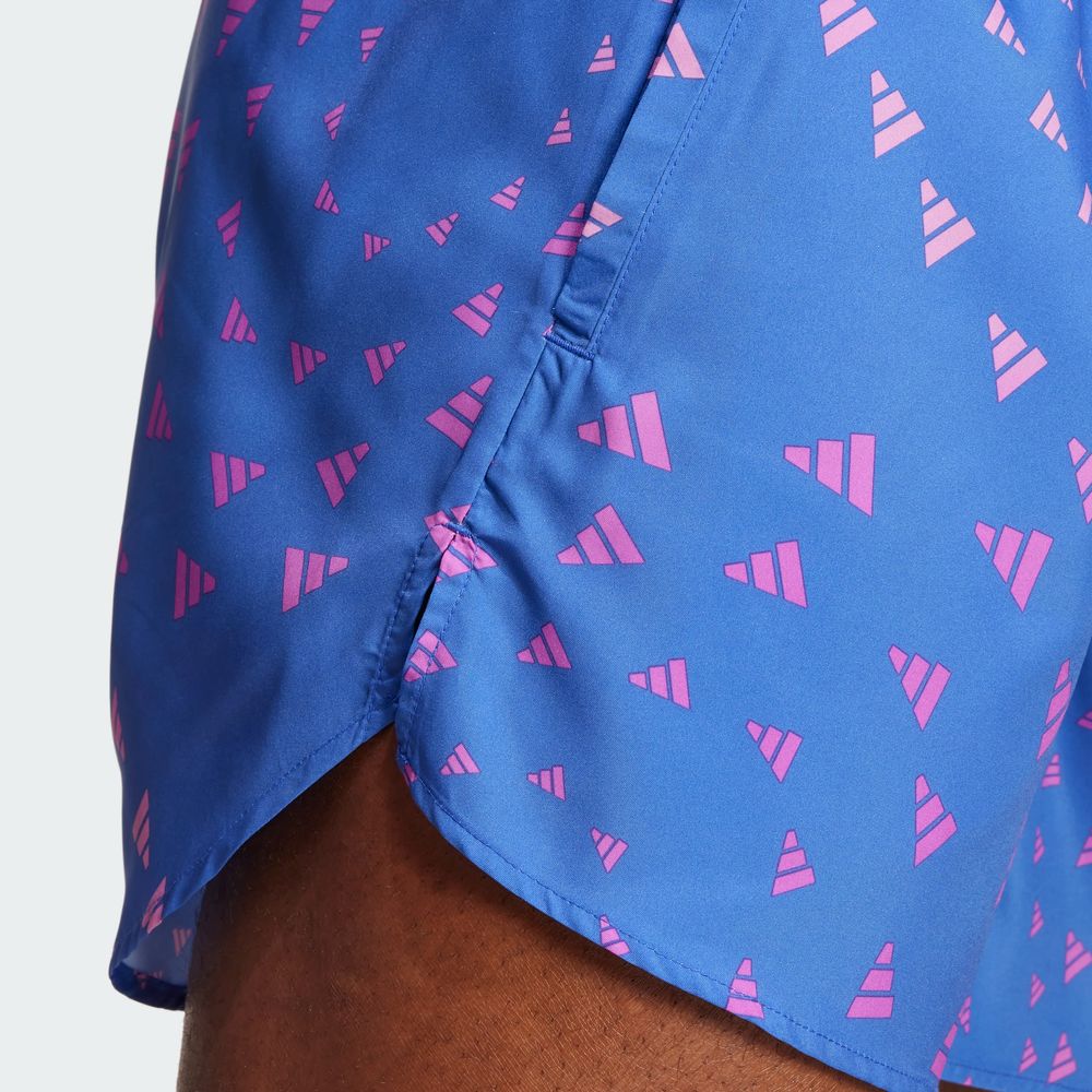 Foto 9 pulgar | Shorts Run It Wind.rdy Adidas Azul Hombre
