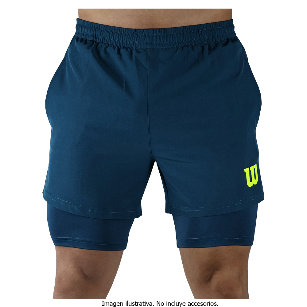 Foto 2 pulgar | Short con Biker Wilson Transpirable para Hombre