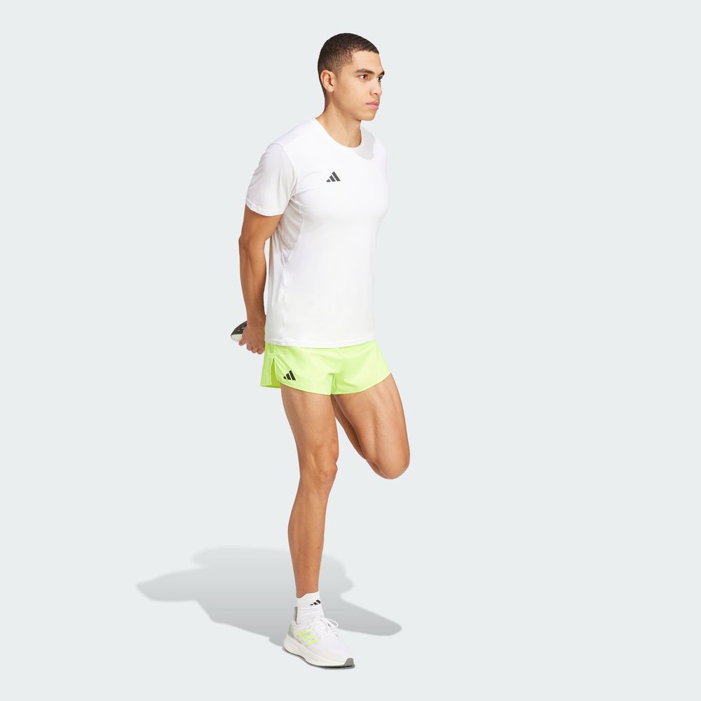 Foto 6 pulgar | Shorts De Running Adizero Essentials Adidas Verde Hombre