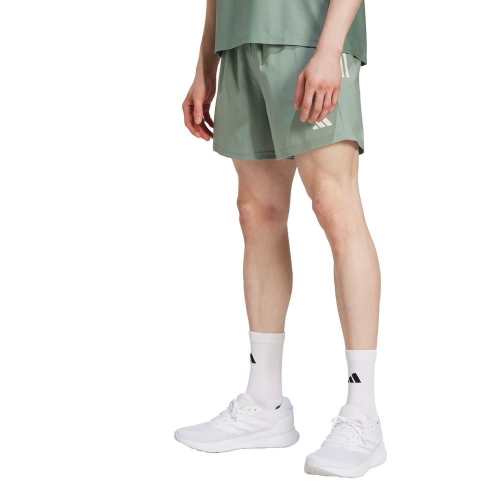 Foto 2 | Shorts Own The Run Adidas Verde para Hombre