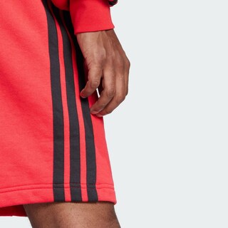 Foto 6 | Shorts Essential 3 Franjas Felpa Francesa Adidas Rojo Hombre
