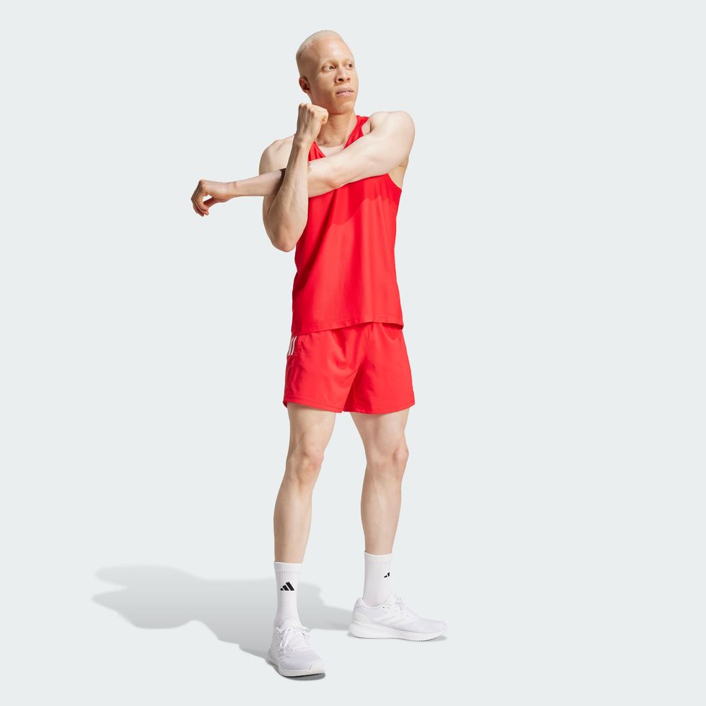 Foto 5 | Shorts Own The Run Adidas Rojo Hombre