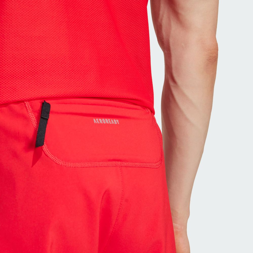 Foto 7 | Shorts Own The Run Adidas Rojo Hombre