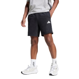 Foto 2 | Shorts Essential 3 Franjas Tela French Terry Adidas Negro Hombre