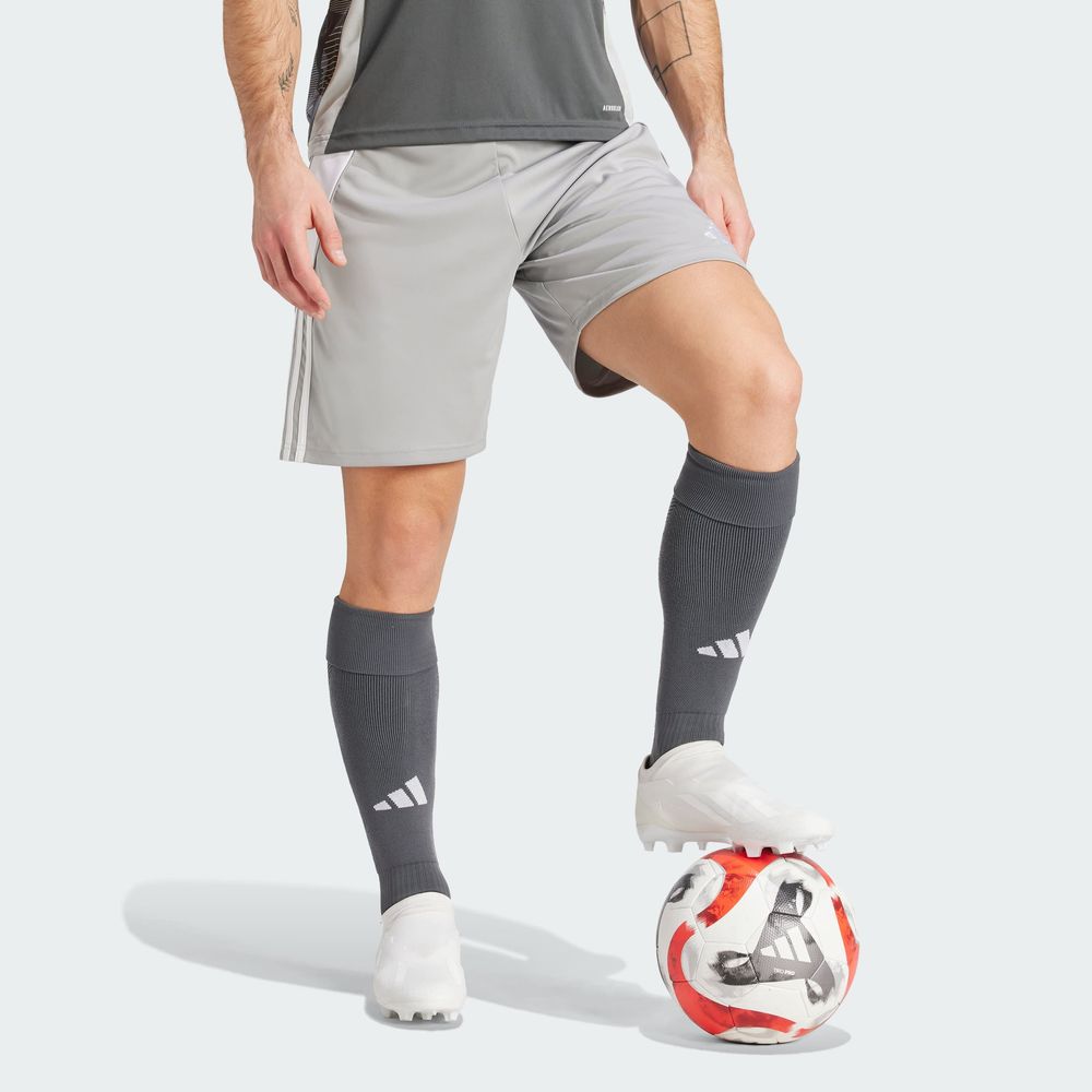 Foto 6 pulgar | Shorts Tiro 24 Adidas Gris Hombre