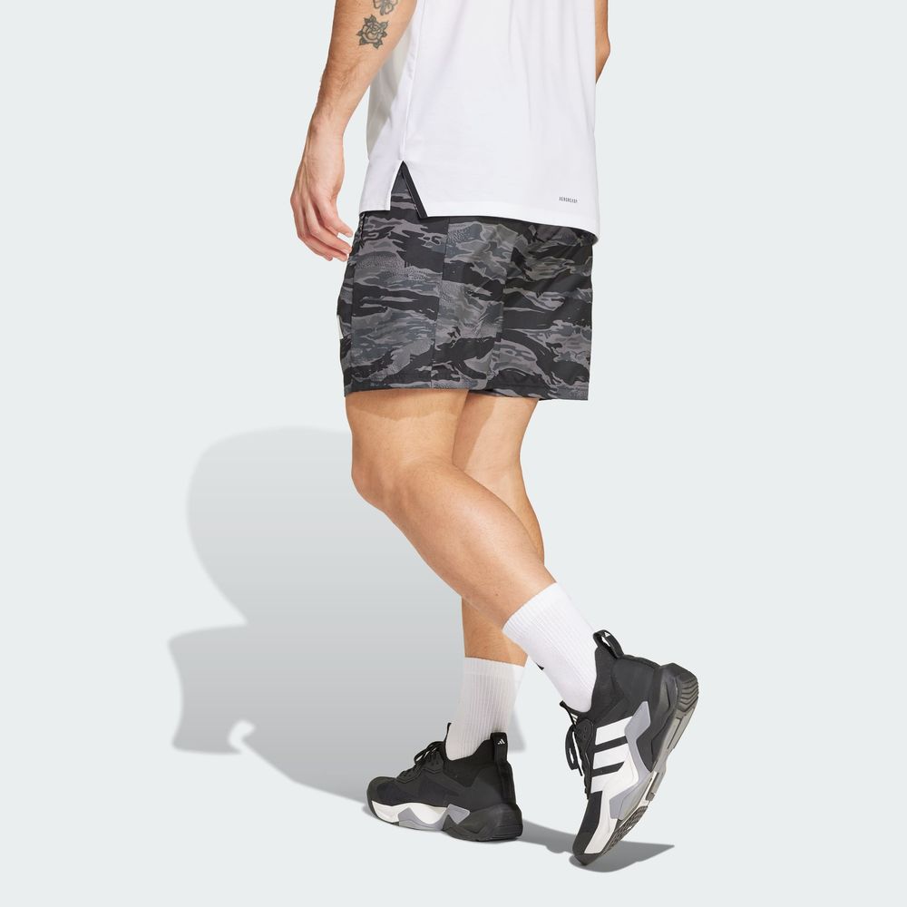 Foto 5 pulgar | Short Camo Aop Adidas Negro para Hombre