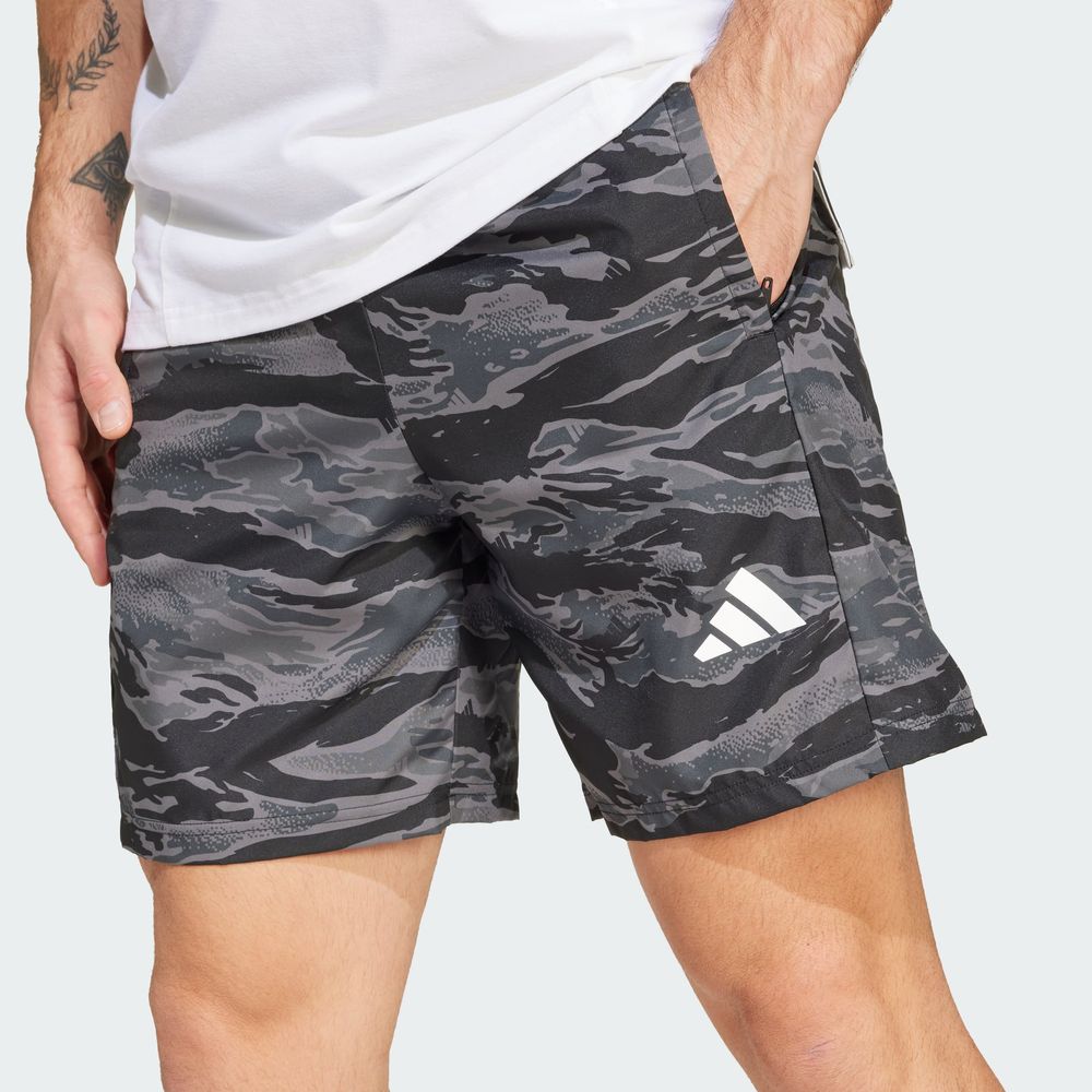 Foto 8 pulgar | Short Camo Aop Adidas Negro para Hombre