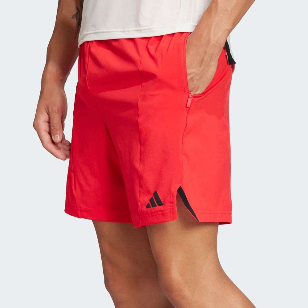 Foto 6 | Shorts De Entrenamiento Designed For Training Adidas Rojo Hombre