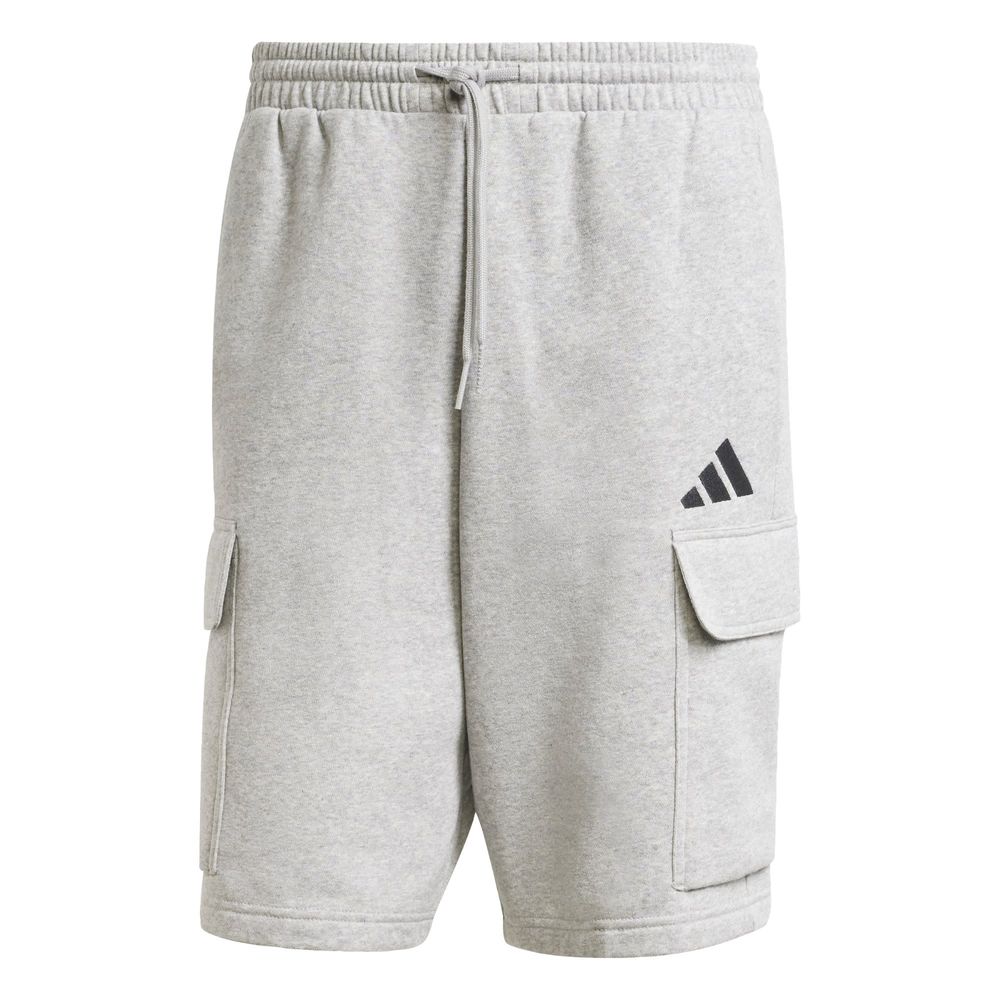 Shorts de Cargo Adidas Essentials Feel Cozy Felpa Gris