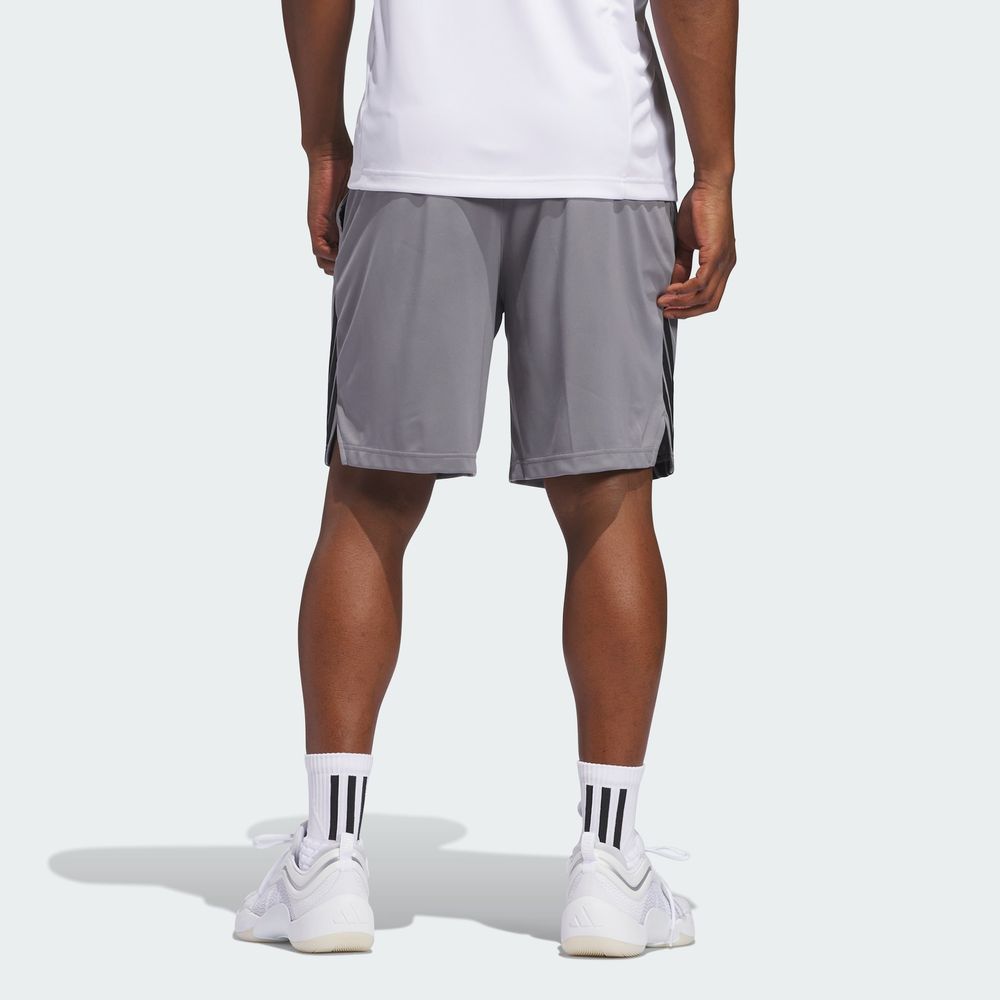 Foto 5 pulgar | Short Adidas 3-stripes Gris
