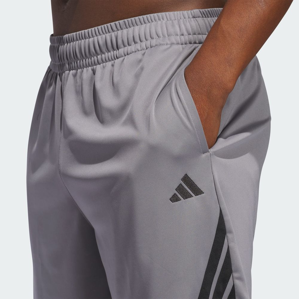 Foto 7 pulgar | Short Adidas 3-stripes Gris
