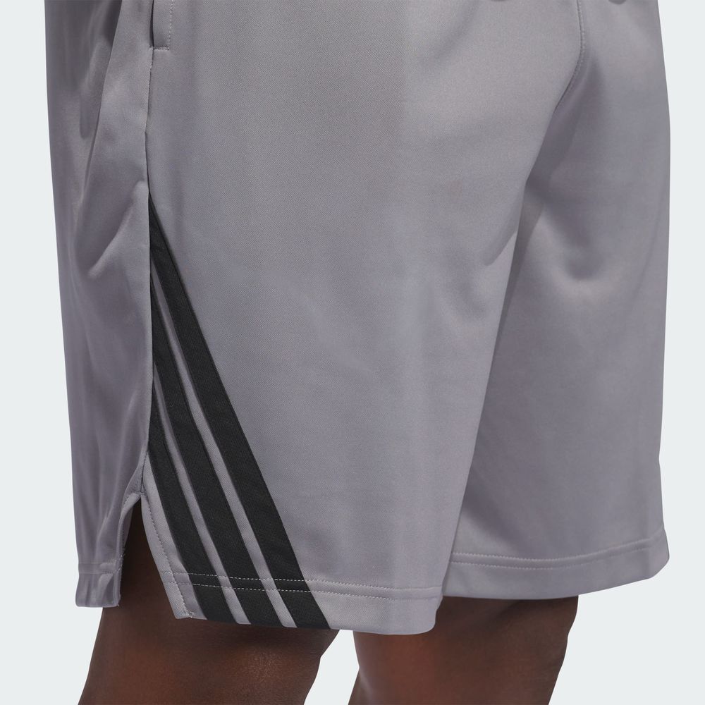 Foto 8 pulgar | Short Adidas 3-stripes Gris