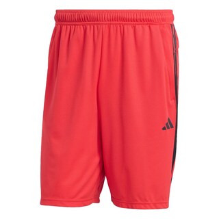 Foto 1 | Shorts de Entrenamiento Adidas Train Essentials Piqué 3 Franjas Rojo