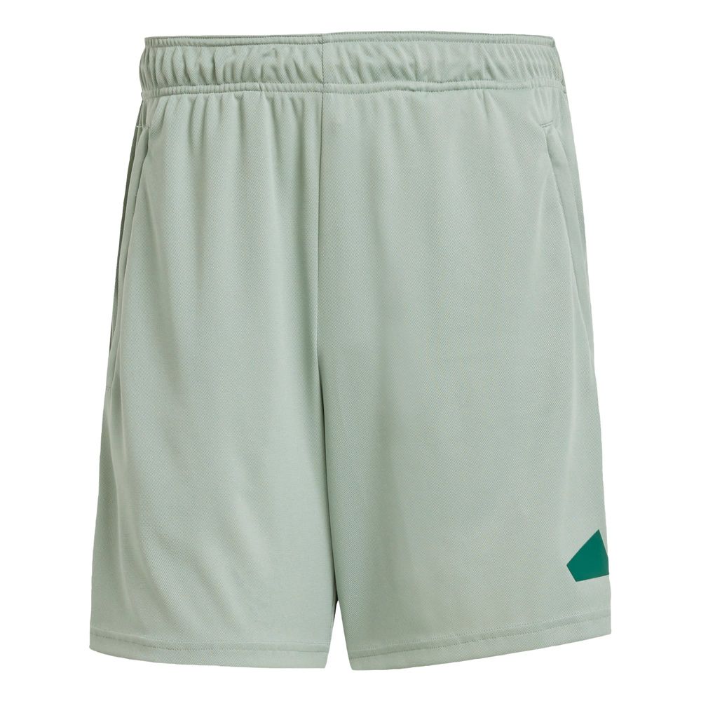 Foto 2 pulgar | Shorts Train Essentials Logo Adidas Verde Hombre