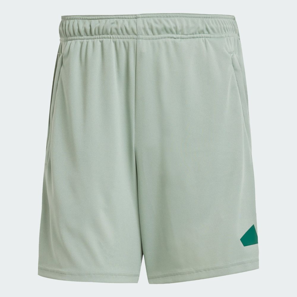 Foto 4 pulgar | Shorts Train Essentials Logo Adidas Verde Hombre