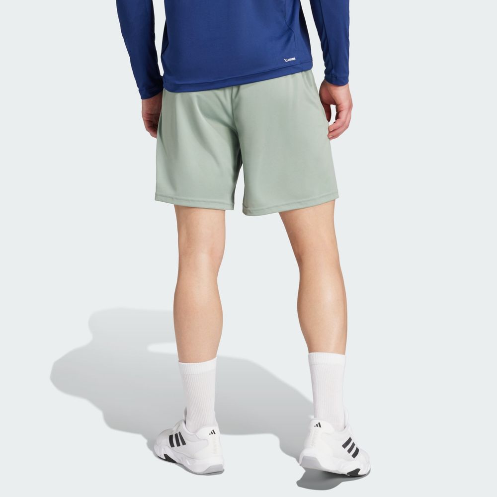 Foto 5 pulgar | Shorts Train Essentials Logo Adidas Verde Hombre