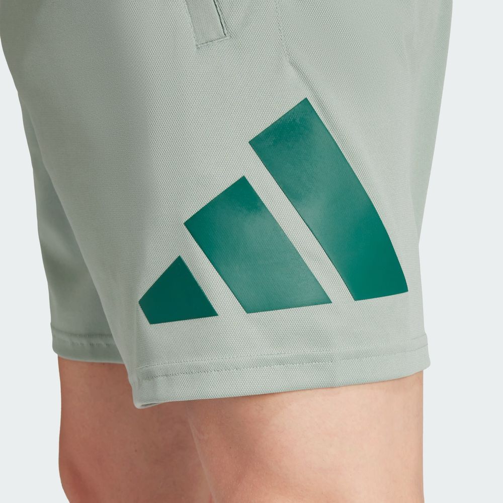 Foto 7 pulgar | Shorts Train Essentials Logo Adidas Verde Hombre