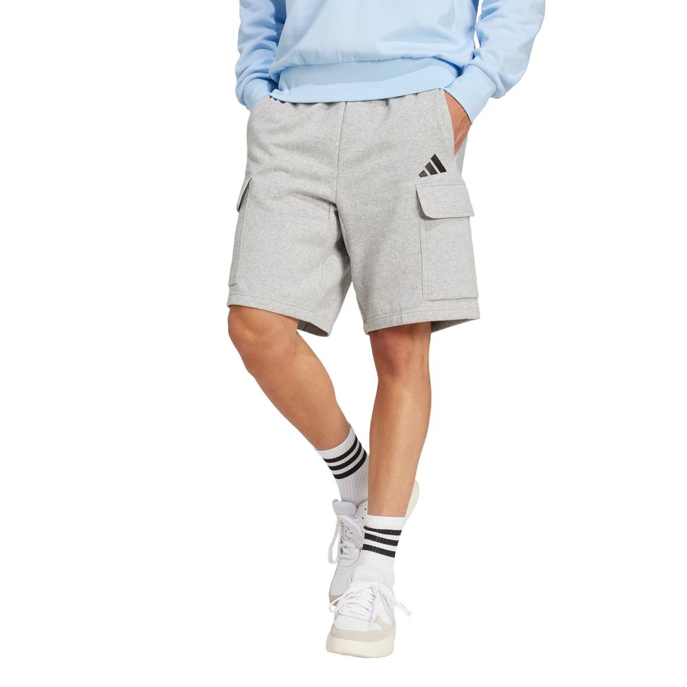 Foto 2 | Shorts de Cargo Adidas Essentials Feel Cozy Felpa Gris