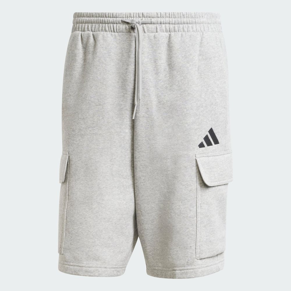 Foto 4 pulgar | Shorts de Cargo Adidas Essentials Feel Cozy Felpa Gris