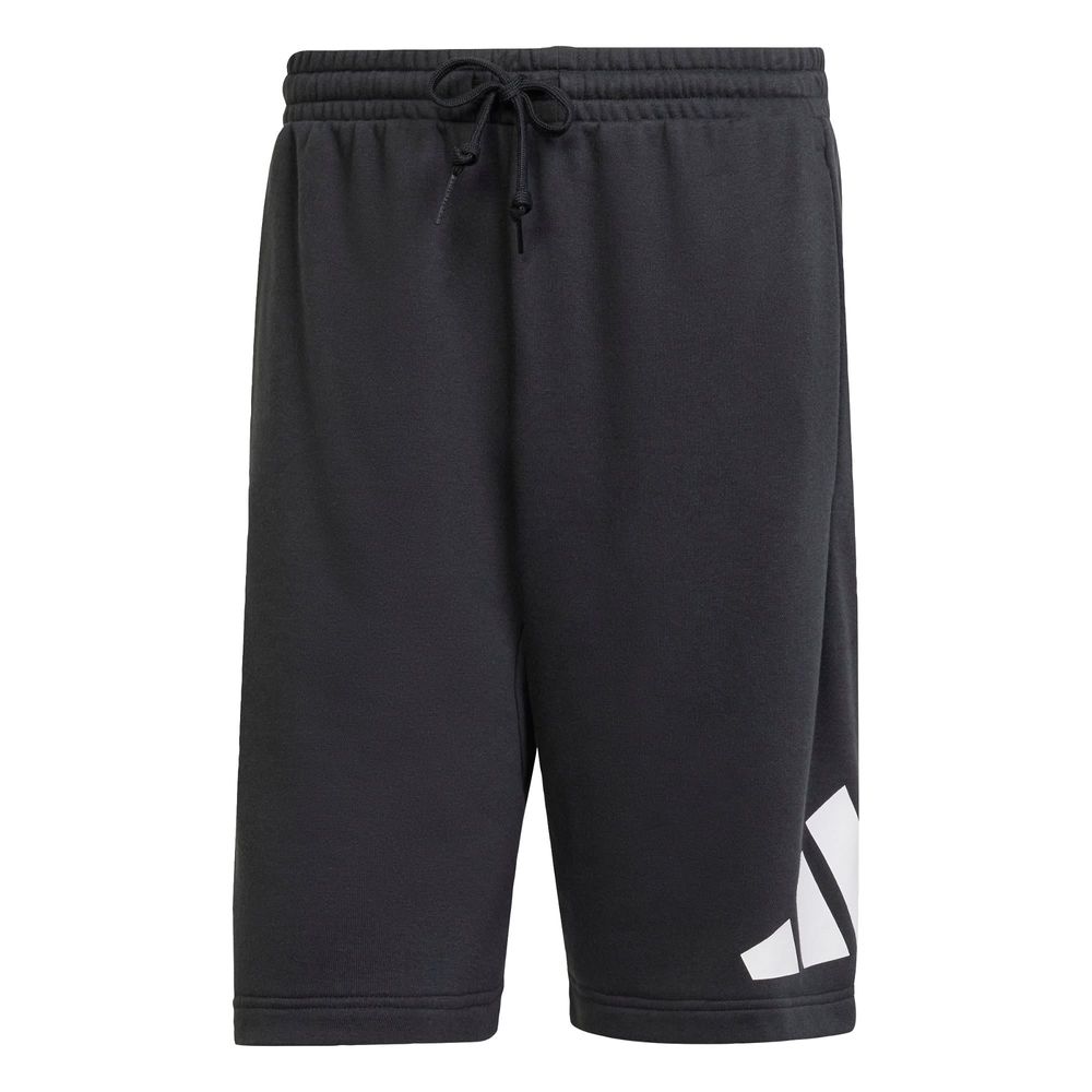 Foto 2 pulgar | Shorts Essentials Logo Grande French Terry Adidas Negro para Hombre