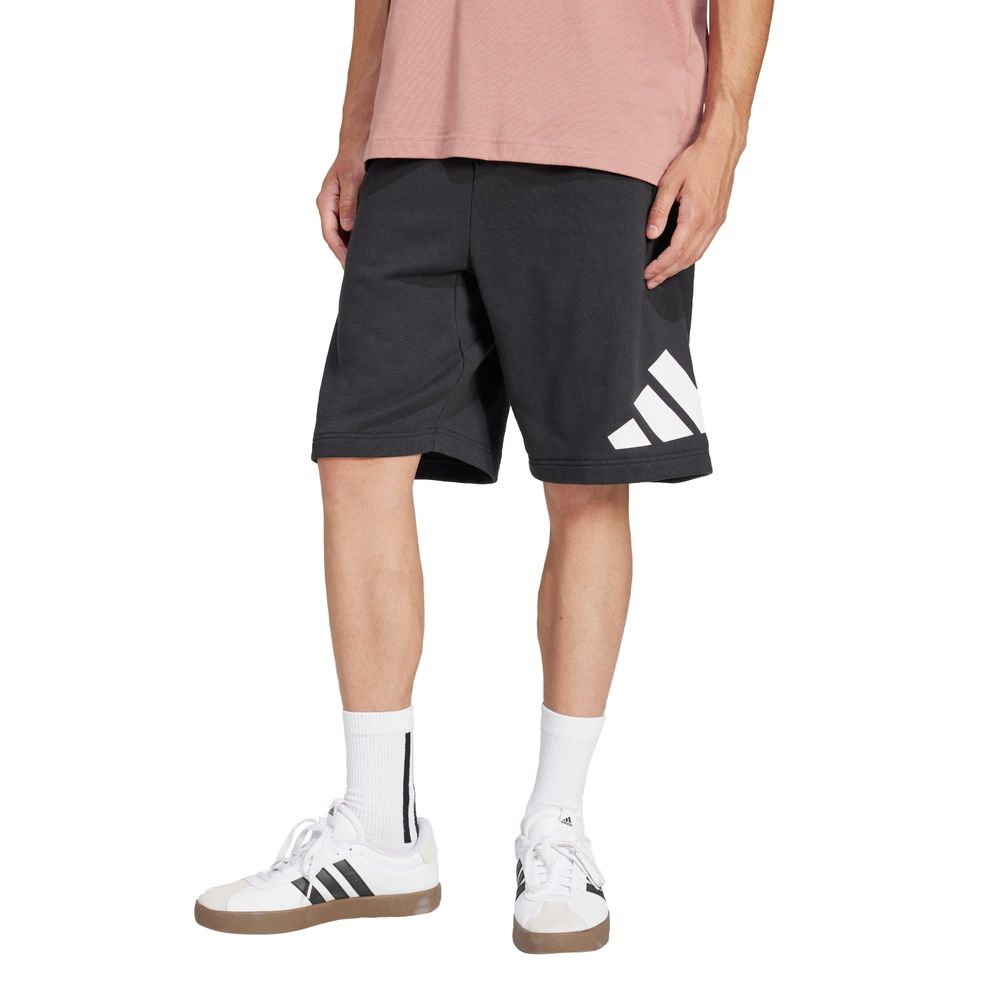 Foto 3 pulgar | Shorts Essentials Logo Grande French Terry Adidas Negro para Hombre