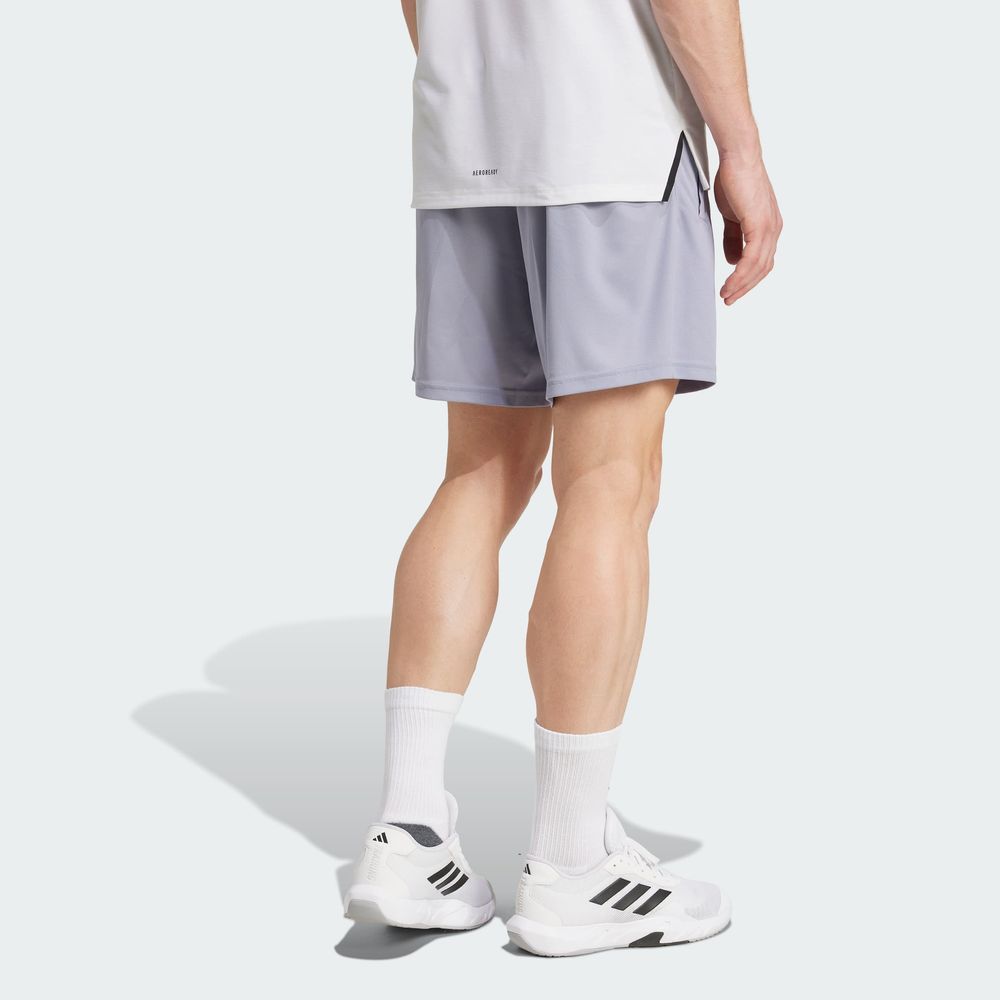 Foto 5 pulgar | Shorts Train Essentials Logo Adidas Violeta Hombre