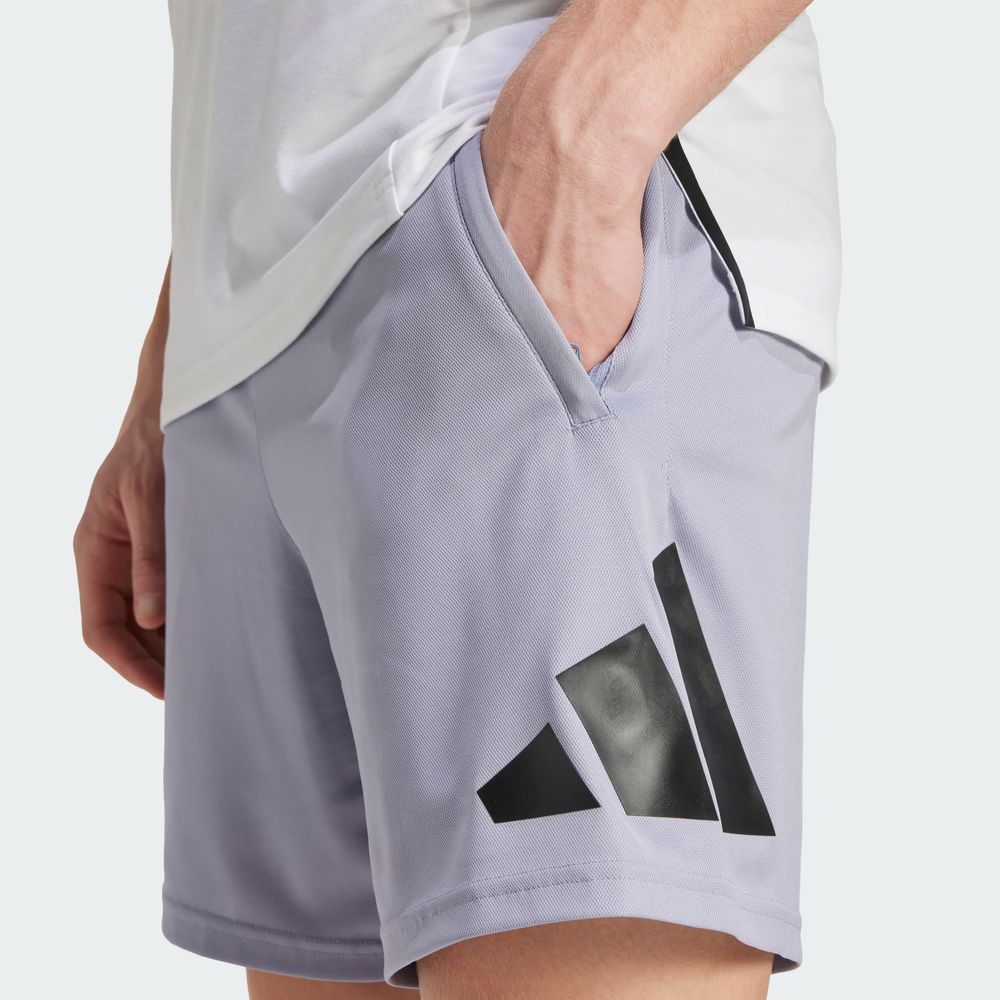 Foto 7 pulgar | Shorts Train Essentials Logo Adidas Violeta Hombre