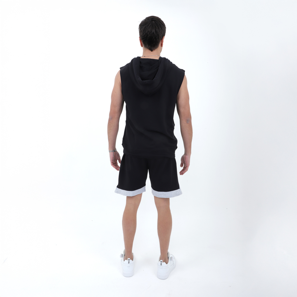 Foto 4 pulgar | Conjunto Short Y Chaleco Deportivo K-swiss Crew Negro Para Hombre