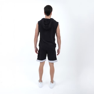 Foto 3 | Conjunto Short Y Chaleco Deportivo K-swiss Crew Negro Para Hombre