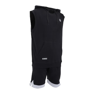 Foto 5 | Conjunto Short Y Chaleco Deportivo K-swiss Crew Negro Para Hombre
