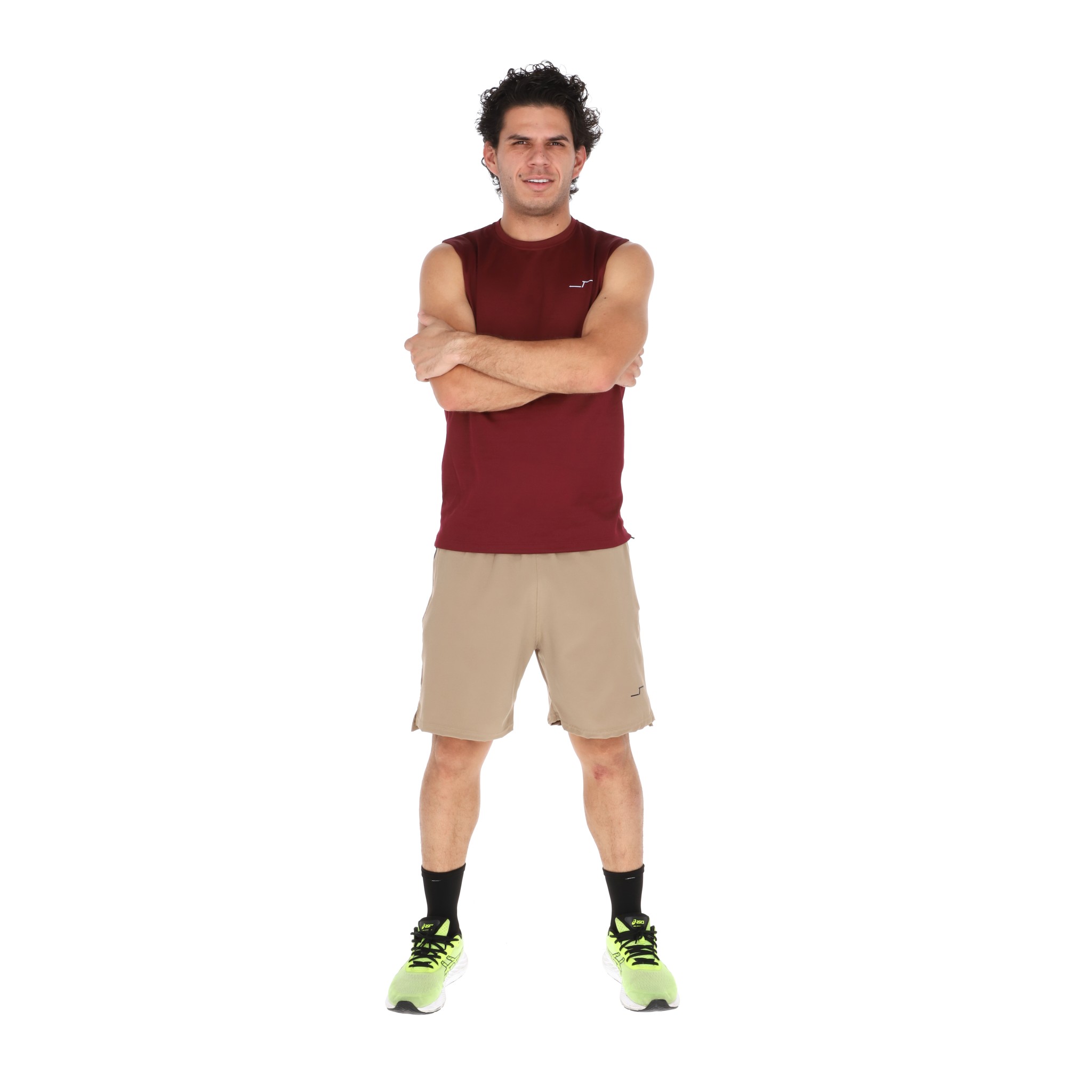 Foto 5 pulgar | Short Deportivo Para Hombre Color Beige Chb Chili Beans Clothing Co.