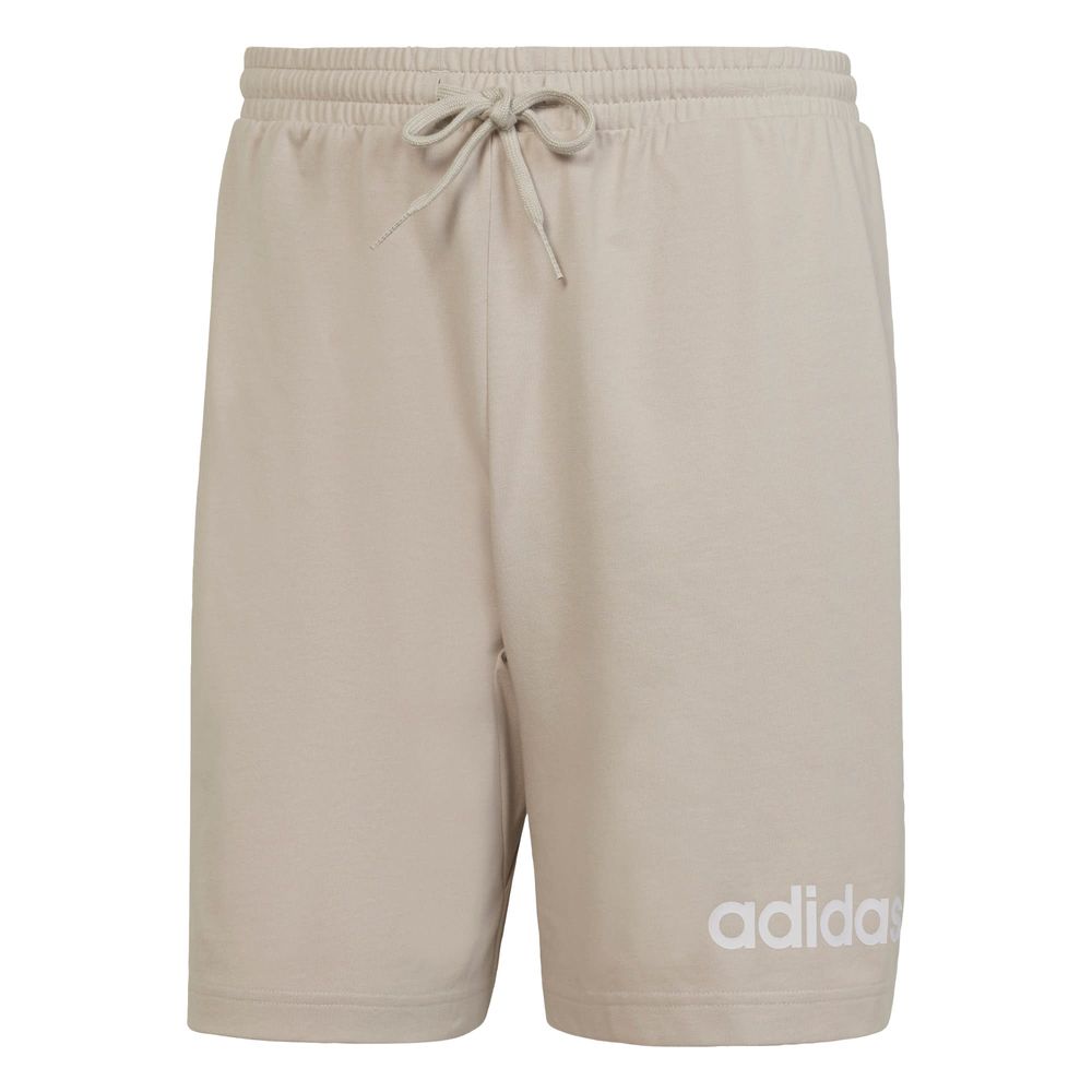 Shorts Essentials Linear Single Jersey Adidas Gris Hombre