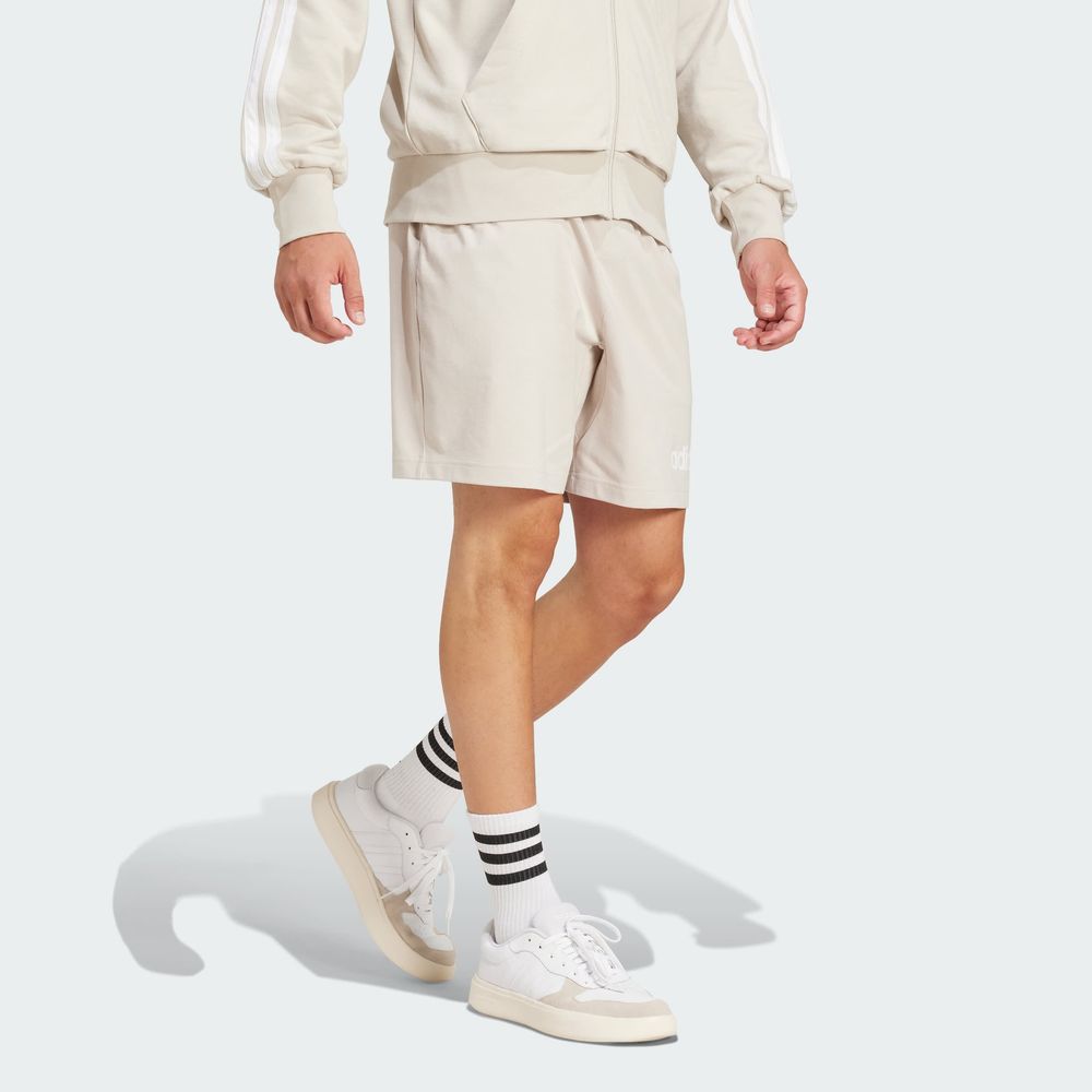 Foto 5 | Shorts Essentials Linear Single Jersey Adidas Gris Hombre