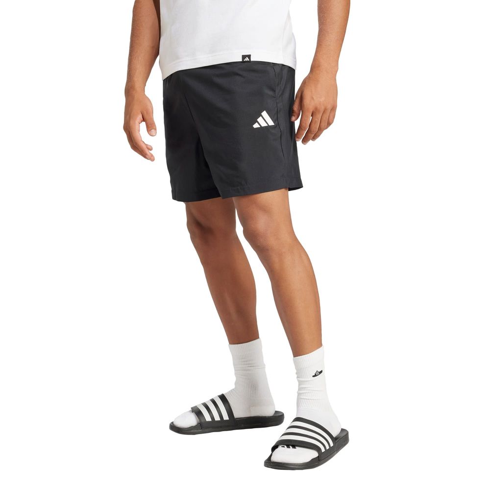 Foto 3 pulgar | Shorts Chelsea Essentials Logo Pequeño Adidas Negro Hombre