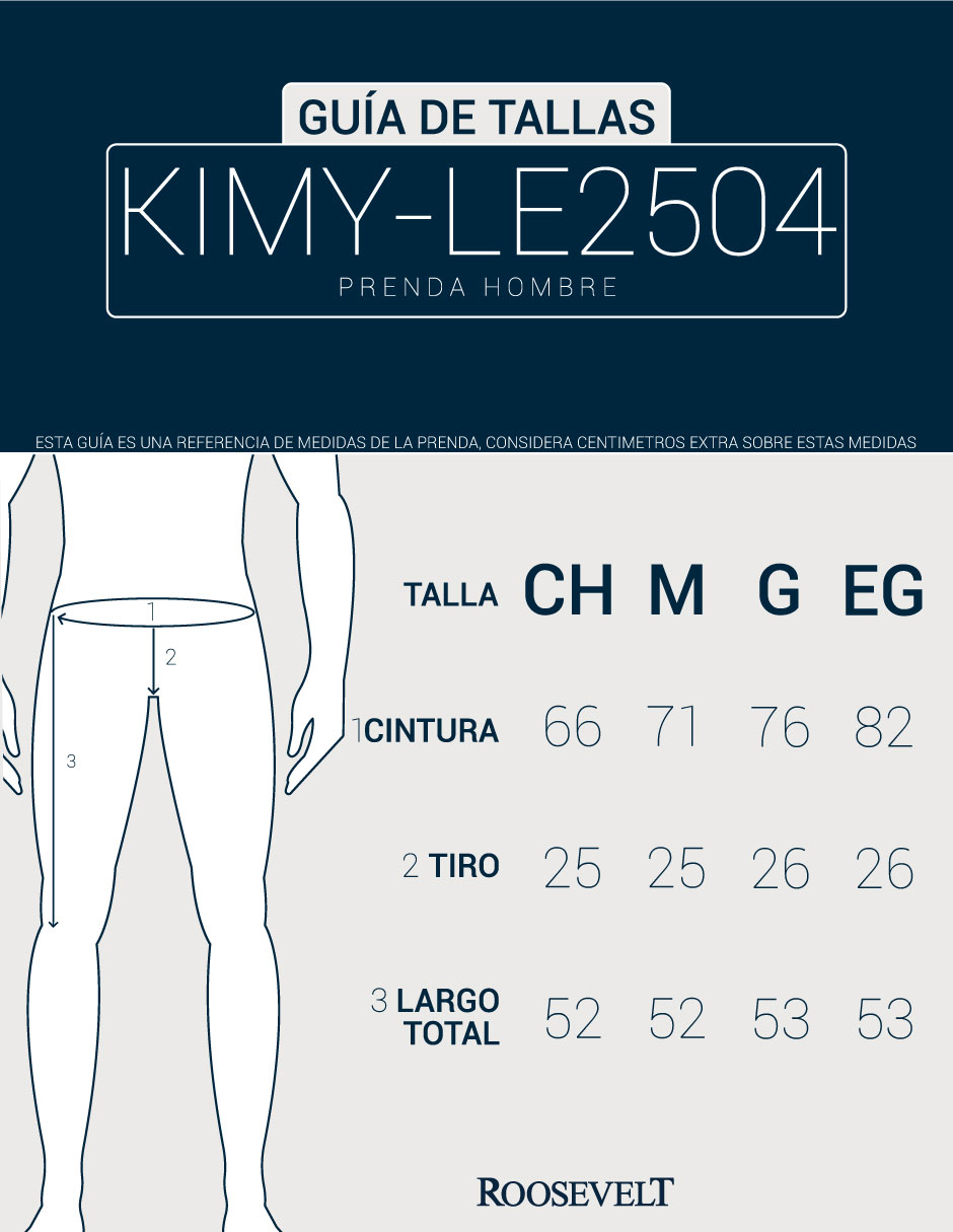Foto 8 pulgar | Short Hombre Kimy-le2504 Roosevelt Negro