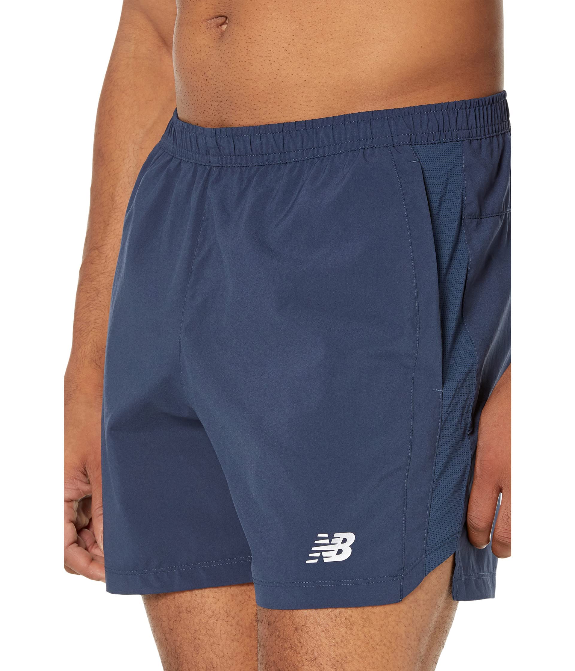 Foto 4 | Pantalones Cortos New Balance Accelerate Para Hombre Natural Indigo 4xl - Venta Internacional.