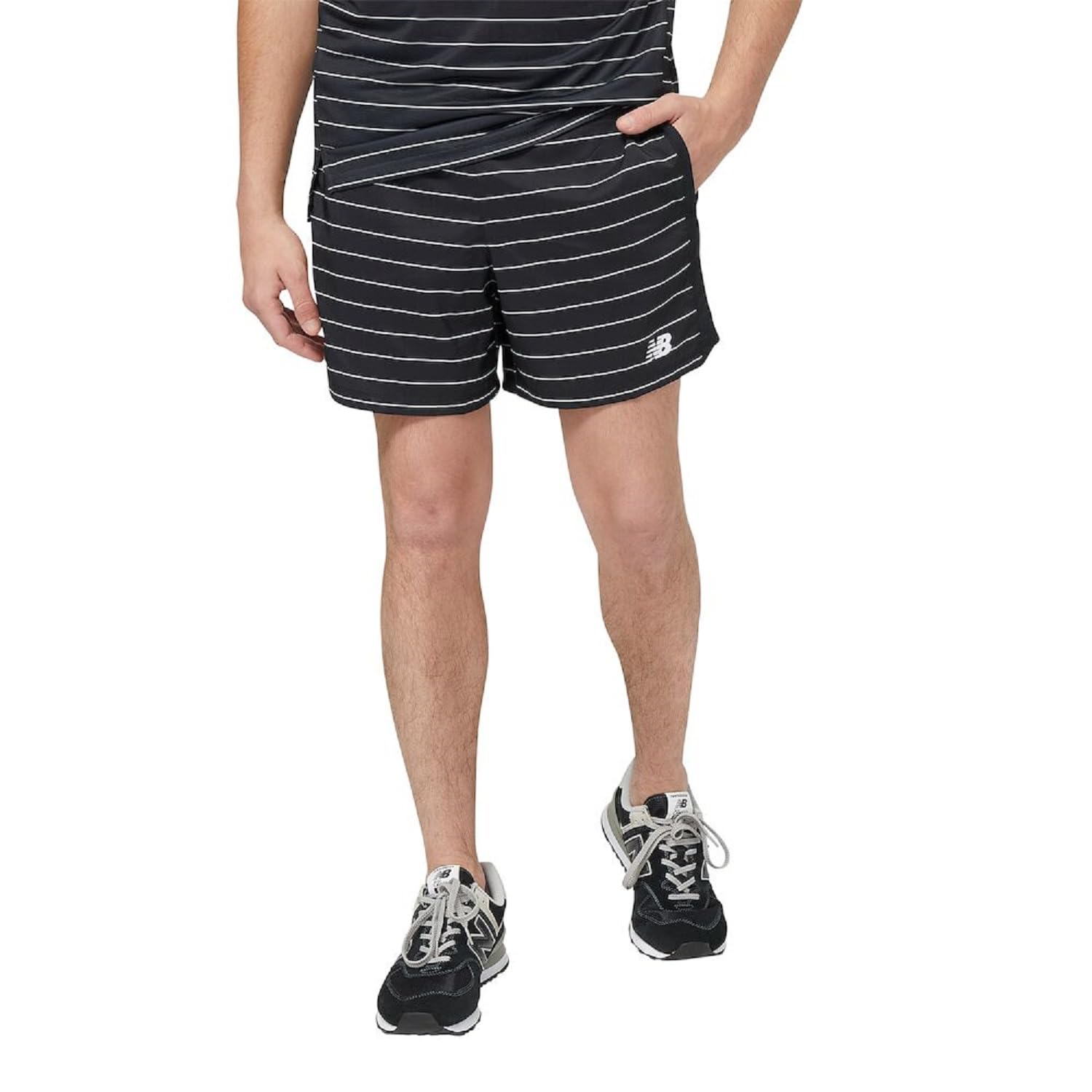 Foto 2 pulgar | Shorts New Balance Accelerate Negros para Hombre - Venta Internacional