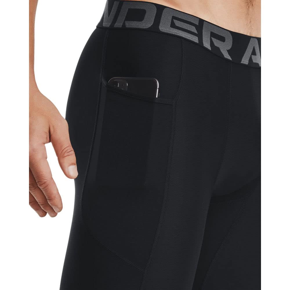 Foto 6 pulgar | Pantalones Cortos Under Armour Heatgear Pocket Long Para Hombre, Color Negro, Talla M - Venta Internacional.