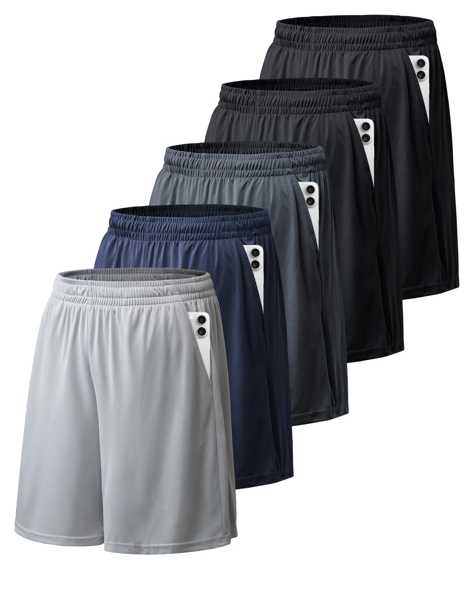 Foto 2 pulgar | Pantalones Cortos Deportivos Balennz Para Hombre Con Bolsillos Y Cintura Elástica - Venta Internacional.