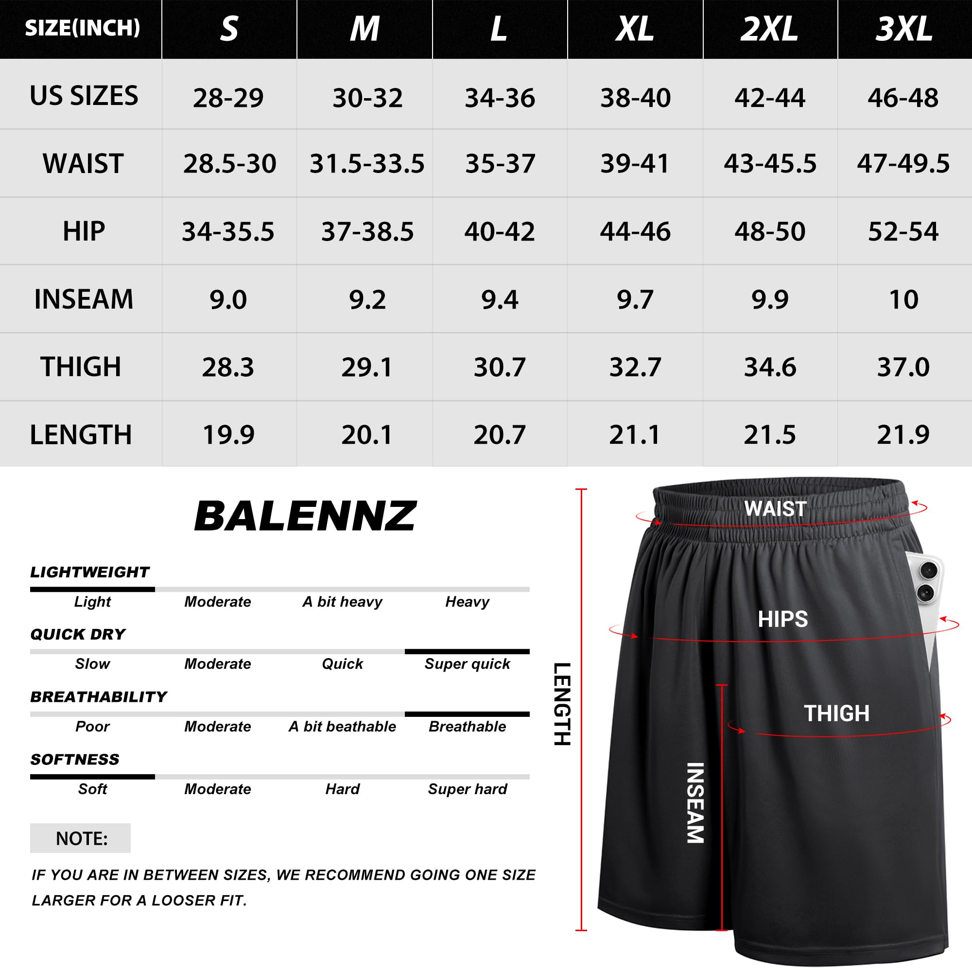 Foto 5 pulgar | Pantalones Cortos Deportivos Balennz Para Hombre Con Bolsillos Y Cintura Elástica - Venta Internacional.
