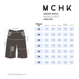 Foto 5 | Short De Mezclilla Mchk. Caballero, Color Roca. Modelo 8075