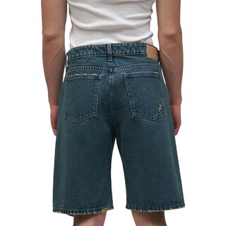 Foto 3 | Short De Mezclilla Mchk. Desgastado, Caballero, Color Mar Arena. Modelo 8078