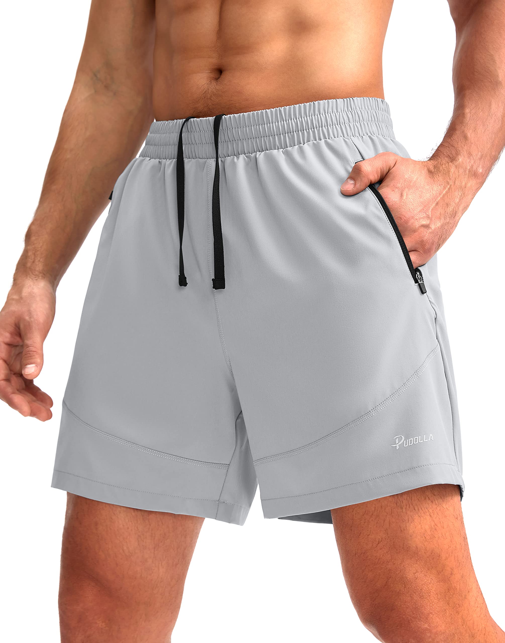 Foto 2 pulgar | Short de Entrenamiento Pudolla  con Bolsillos para Hombre - Venta Internacional