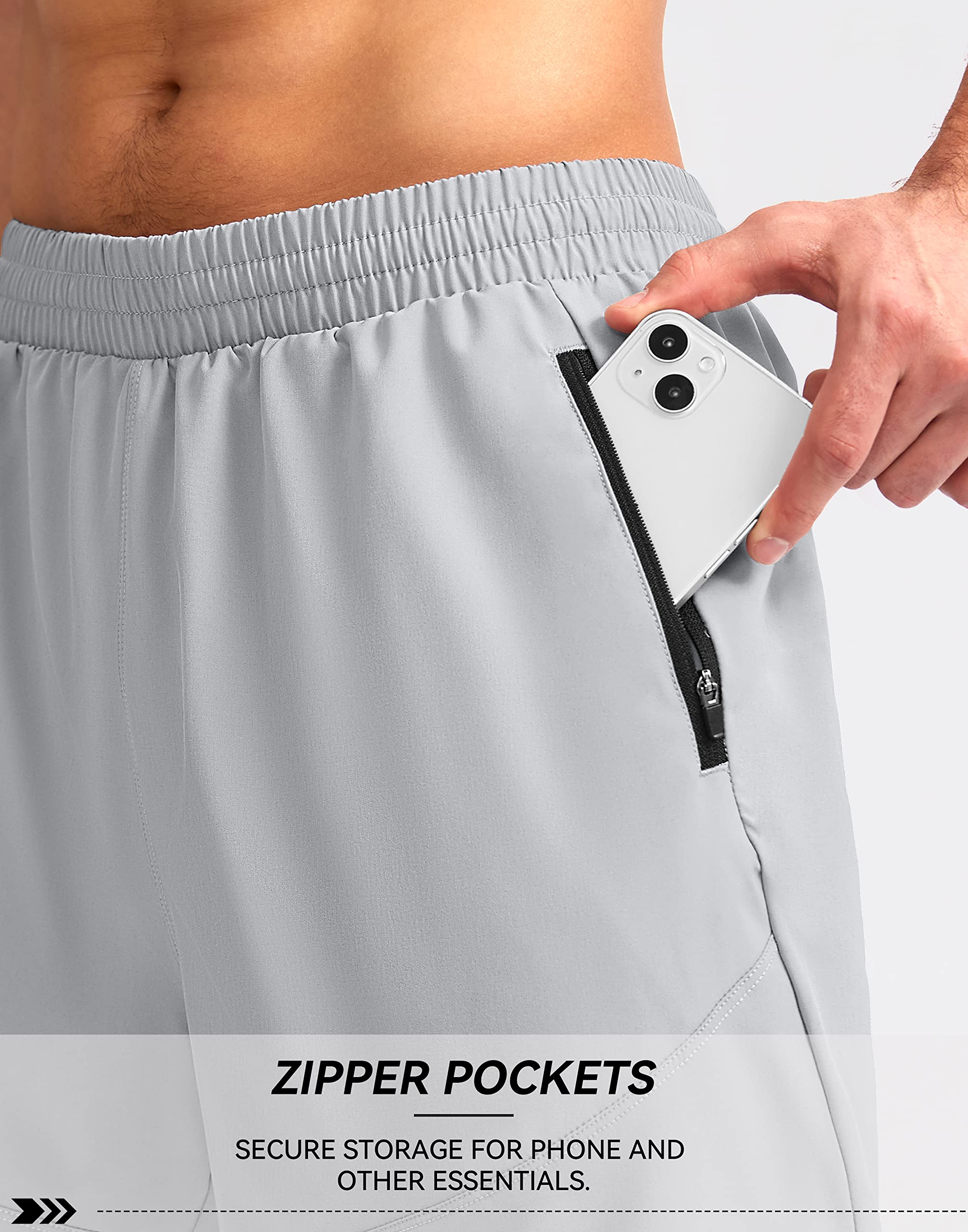 Foto 5 pulgar | Short de Entrenamiento Pudolla  con Bolsillos para Hombre - Venta Internacional
