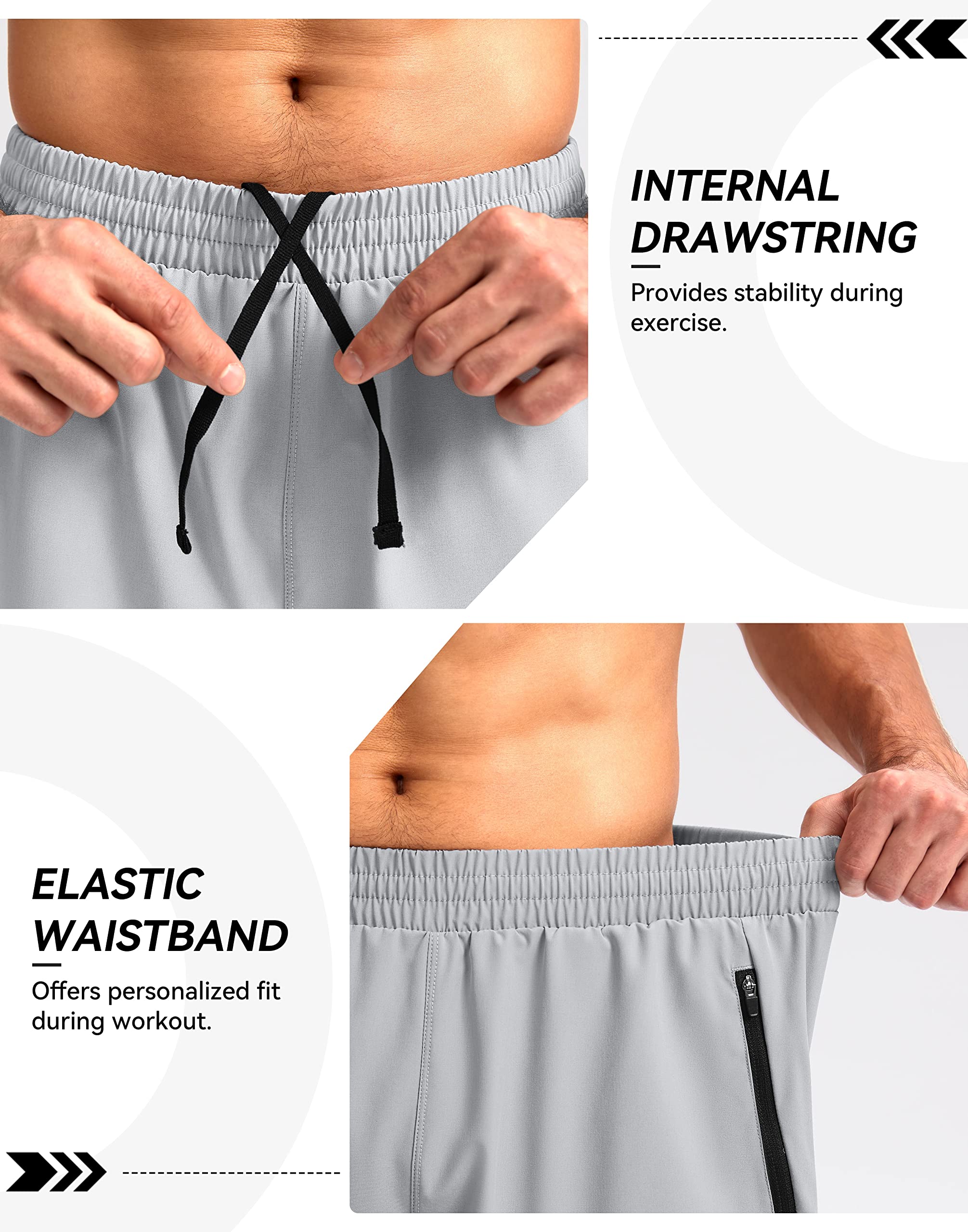 Foto 6 pulgar | Short de Entrenamiento Pudolla  con Bolsillos para Hombre - Venta Internacional