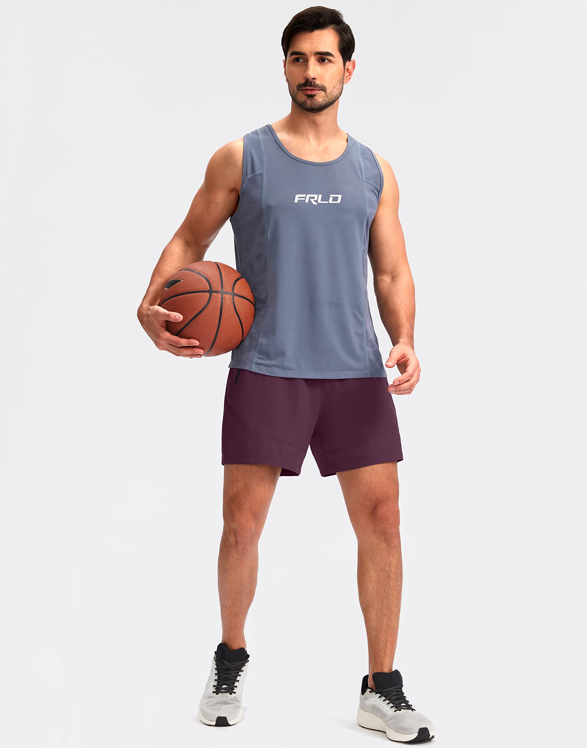 Foto 7 pulgar | Pantalones Cortos Para Correr Pudolla Para Hombre, Entrenamiento, Atlético, Color Vino M - Venta Internacional.