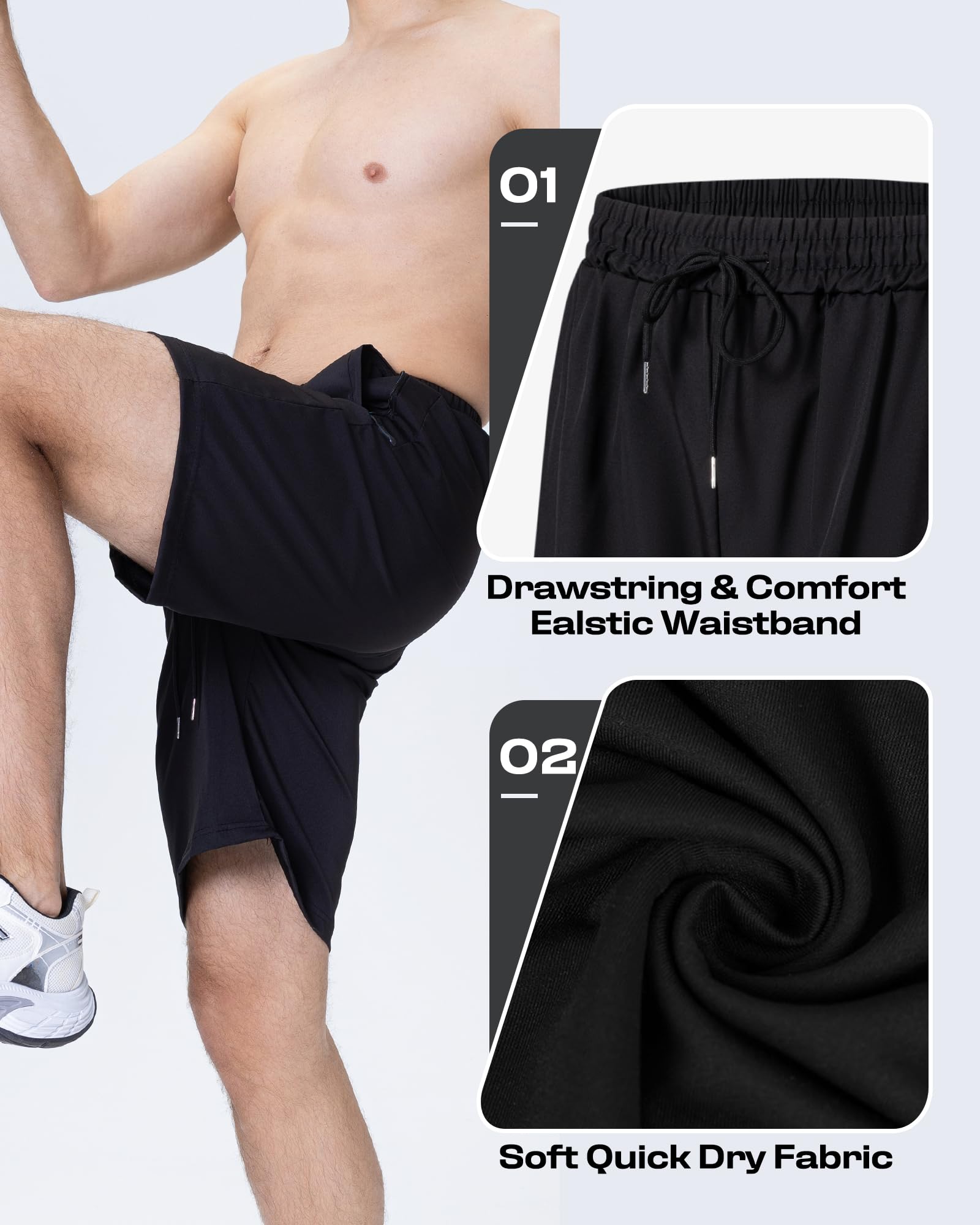Foto 4 pulgar | Pantalones Cortos Deportivos para Hombre 5 Piezas - Venta Internacional